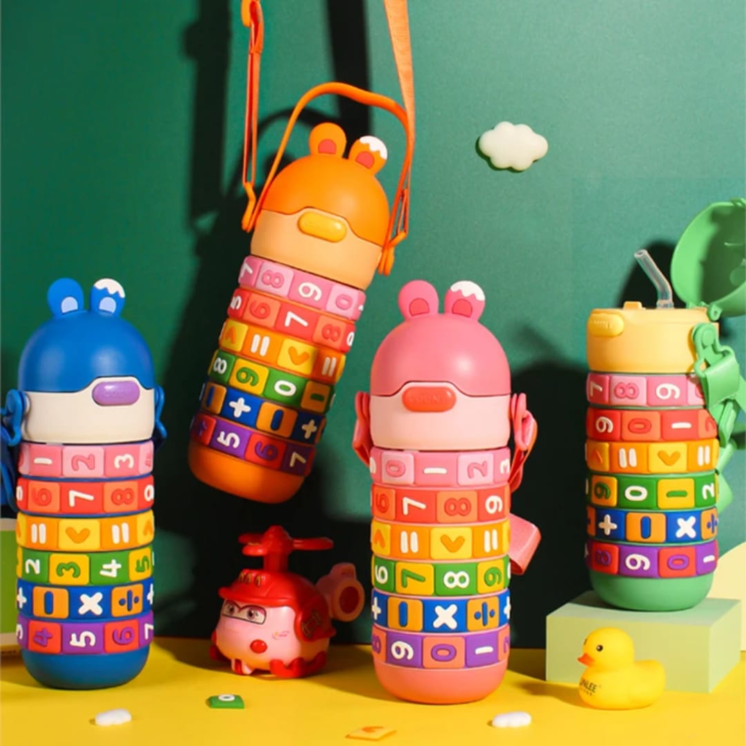 Numbers Wizard Stainless Steel Water Bottle