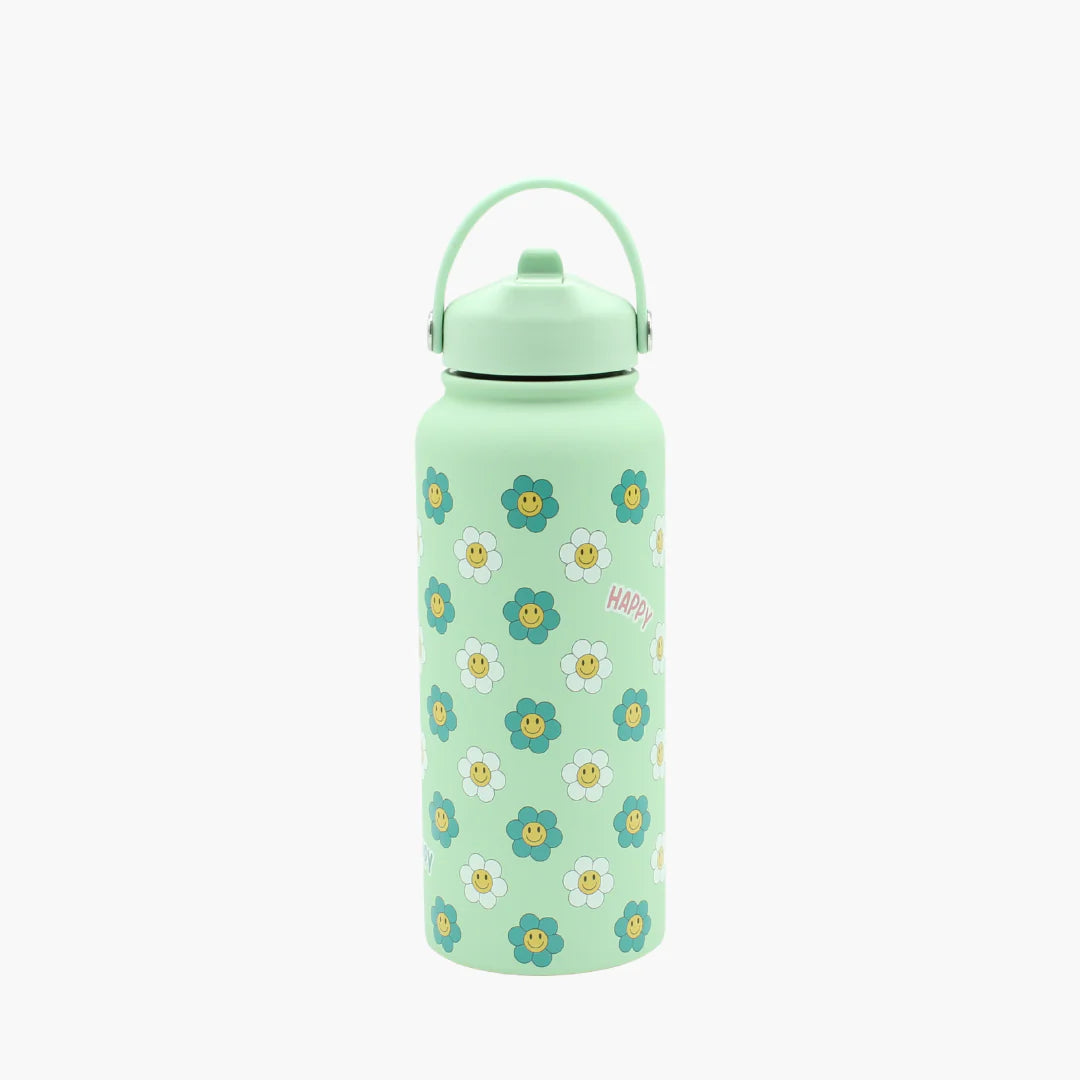Cute Pattern Stainless Steel Water bottle - 1 litre
