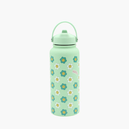 Cute Pattern Stainless Steel Water bottle - 1 litre