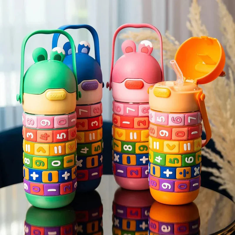 Numbers Wizard Stainless Steel Water Bottle