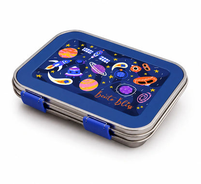 Blue Space Adventure  Bento Box + Blue Numbers Wizard Bottle