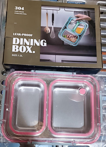 Pink School Kit — 2 Compartment Leakproof Lunchbox + Numbers Wizard Bottle
