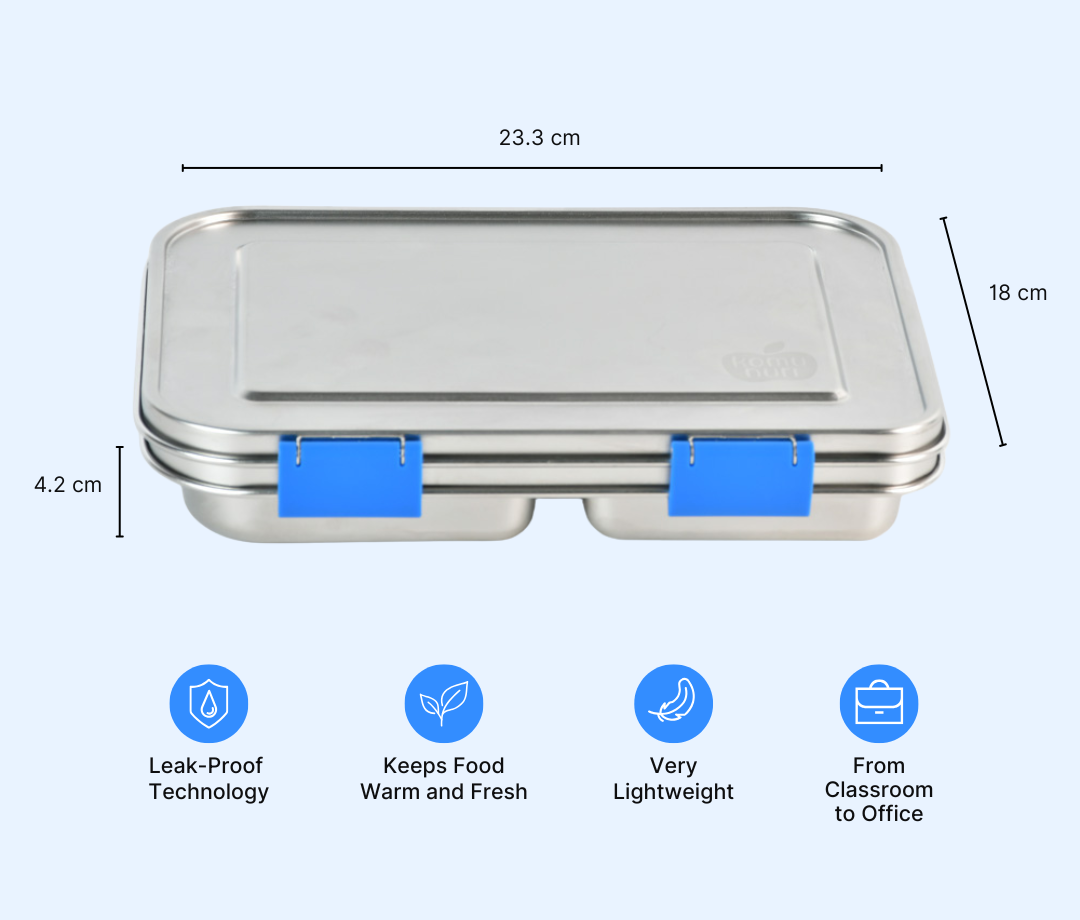 Bento Classic - Sleek & Durable Stainless Steel Lunch Box