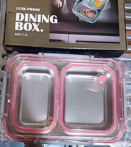 Leak Proof Stainless Steel Bento Box (1.2L Size)